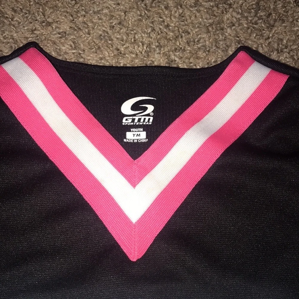 GTM Sportswear Black Cheerleader Top